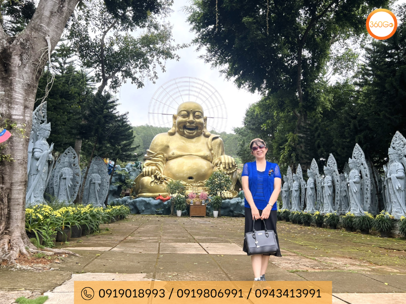 Tượng Phật hùng vĩ và cảnh quan thiên nhiên tuyệt vời tại Linh Ẩn Tự - Du lịch 360Go